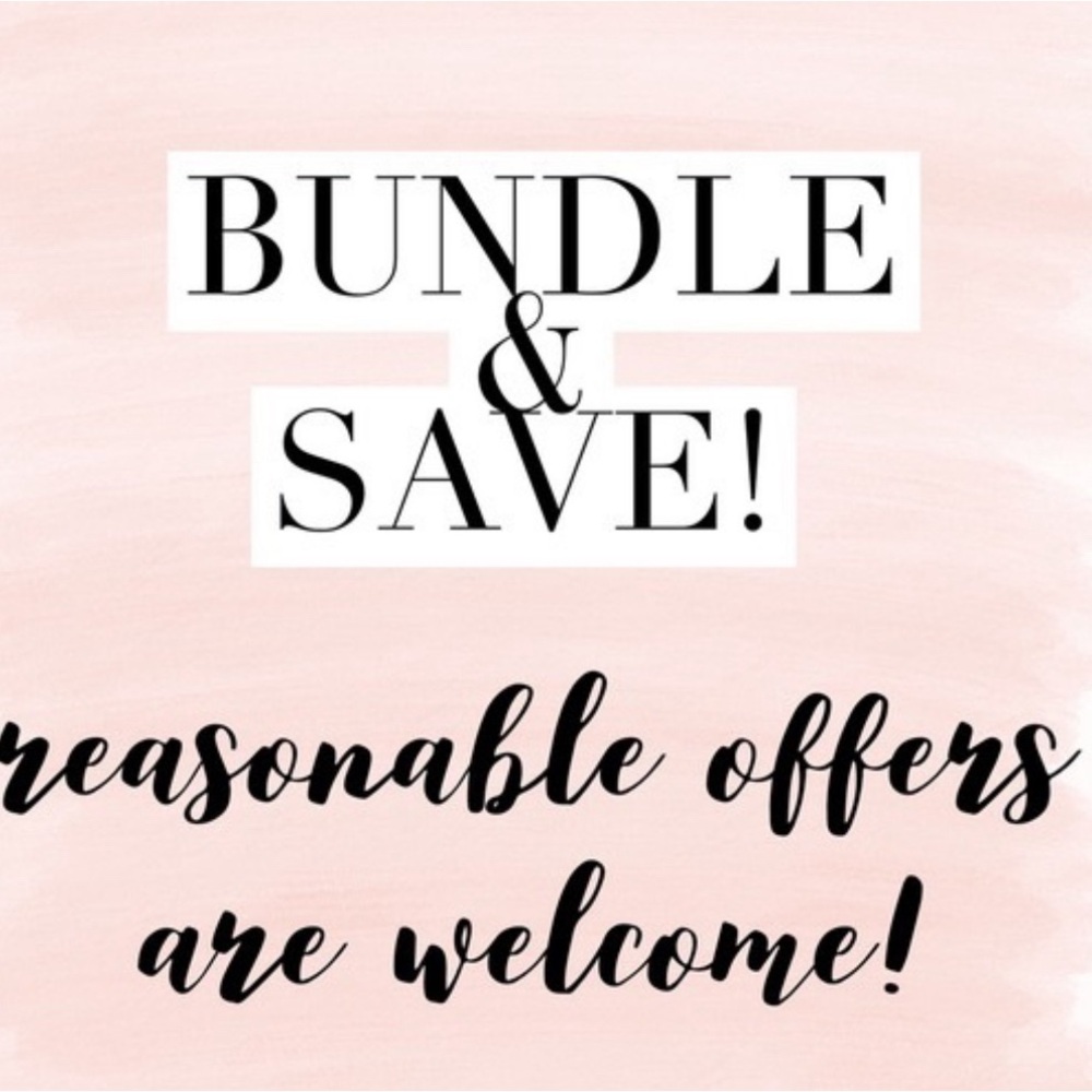 Bundle your likes in my closet!!! 3 items gets you 10% off!